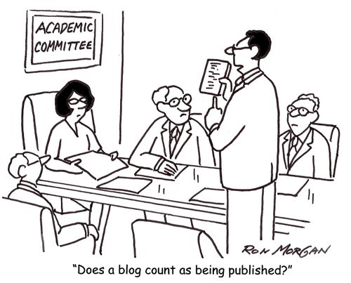 'Does a blog count as being published.'