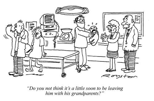Labour ward scene: 'Do you not think it's a little soon to be leaving him with his gradparents?'