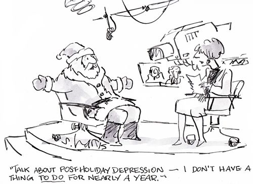 'Talk about post-holiday depression - I don't have a thing to do for nearly a year.'