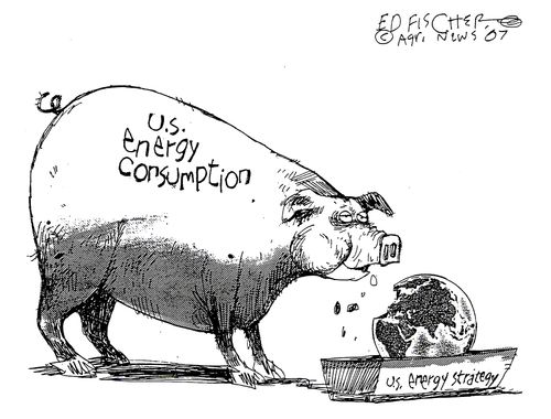 US energy consumption.