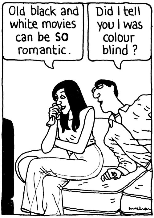 'Old black and white movies can be SO romantic.'