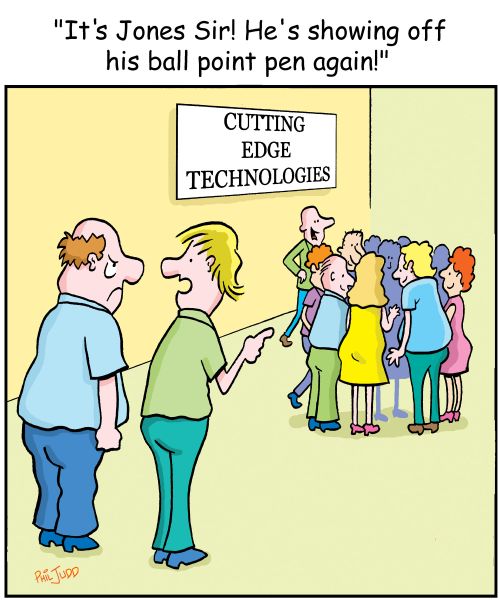 'It's Jones Sir! He's showing of his ball point pen again!'