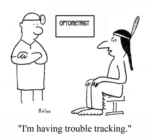 'I'm having trouble tracking.'