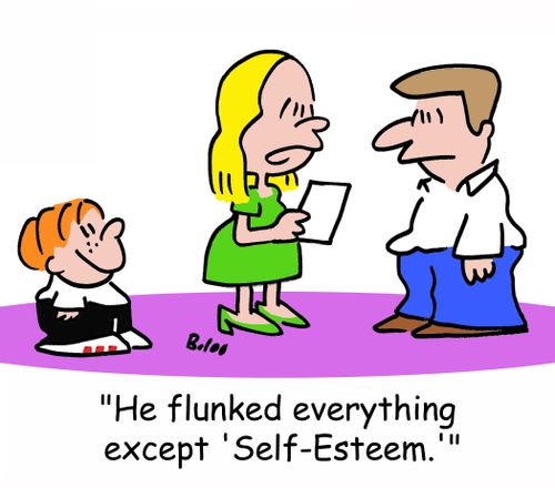 'He flunked everything except 'Self-Esteem.''