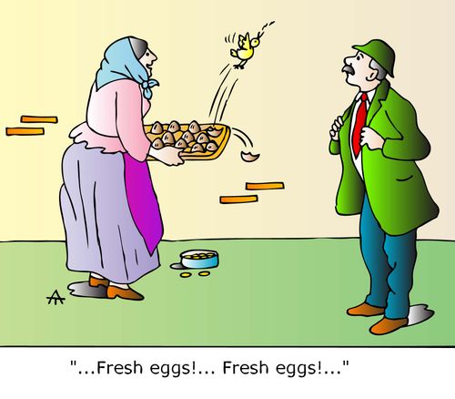 'Fresh eggs!'