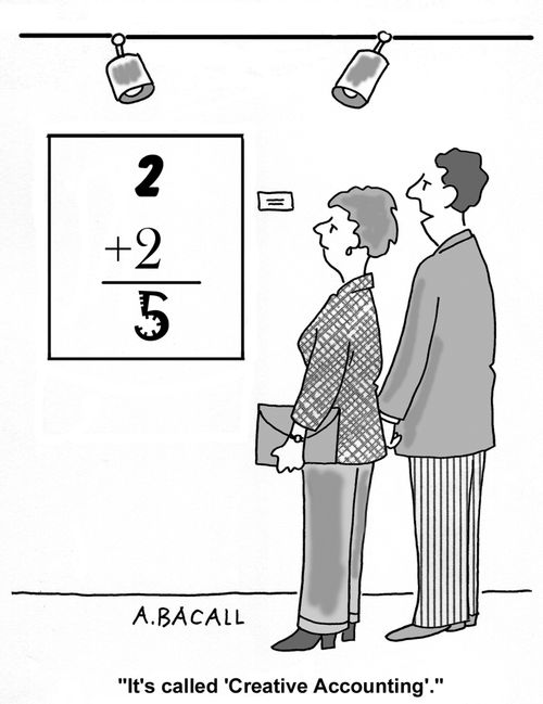Creative accounting.