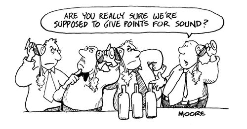 "Are you really sure we're supposed to give points for sound?"