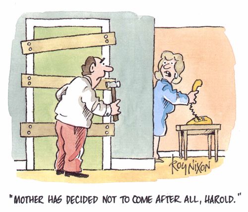 "Mother has decided not to come after all, Harold"