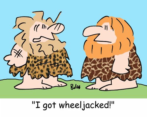 'I got wheeljacked!'