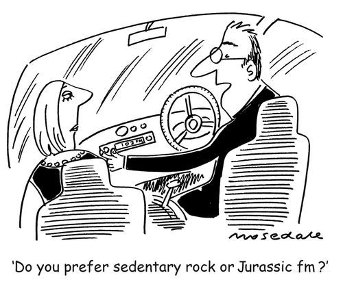'Do you prefer sedentary rock or Jurassic fm?'
