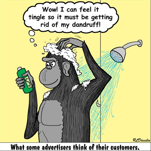 "Wow! I can feel it tingle so it must be getting rid of my dandruff!"