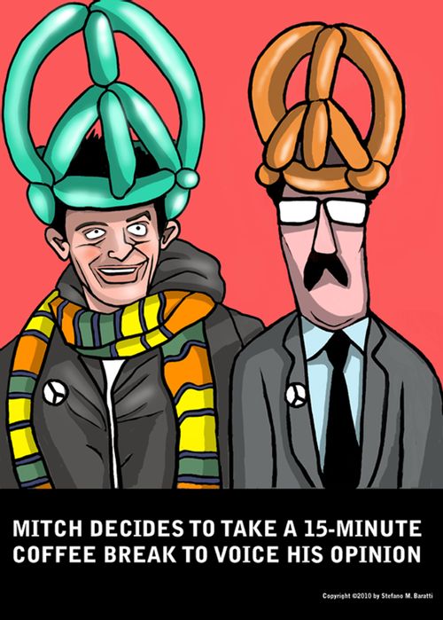 Mitch Decides to Take A 15 Minute Coffee Break To Voice His Opinion.