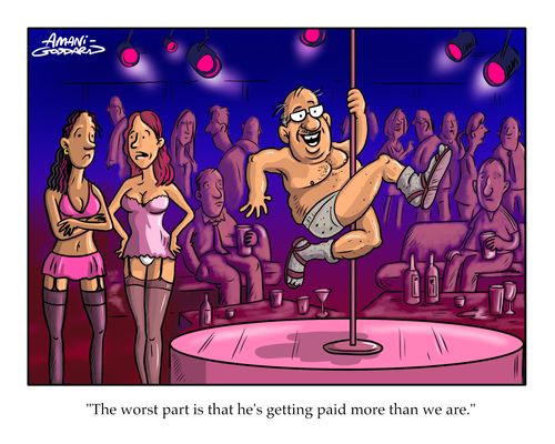"The worst part is that he's getting paid more than we are."