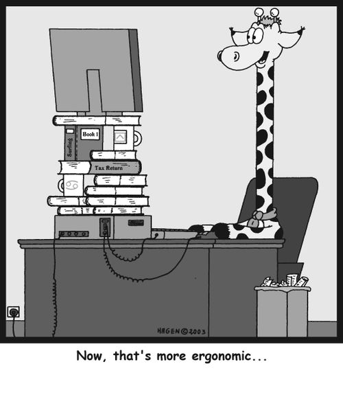 'Now, that's more ergonomic...'