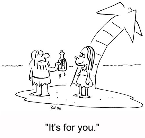 'It's for you.'