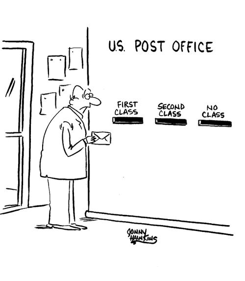 Slot at Post Office says: 'No Class'.
