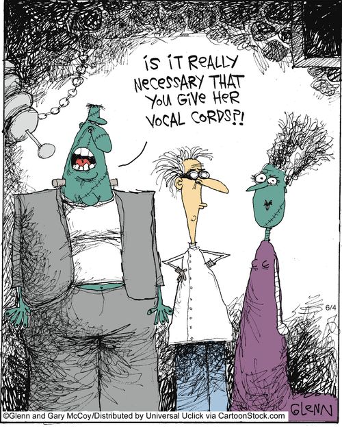 'Is it really necessary for you to give her vocal cords?'