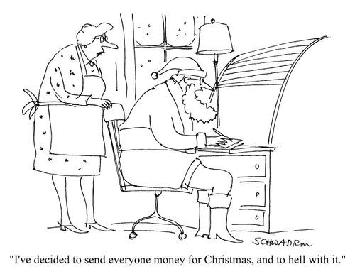 I've decided to send everyone money for christmas...
