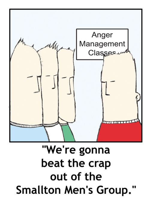 'We're gonna beat the crap out of the Smallton Men's Group.'