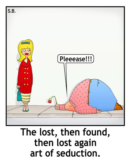 The lost, then found, then lost again art of seduction.