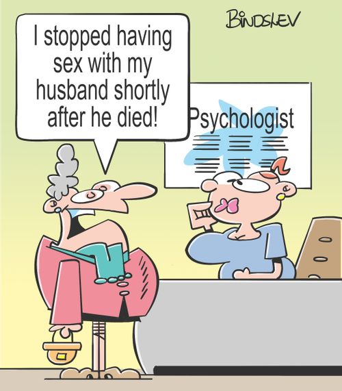 "I stopped having sex with my husband shortly after he died!"