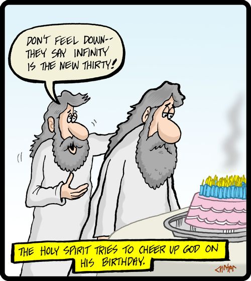 'Don't feel down - they say infinity is the new thirty!'