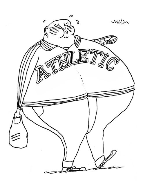 Fat Man in Sportswear.