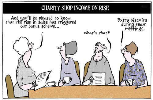 Charity Shop Income on Rise