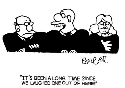 'It's been a long time since we laughed one out of here!'