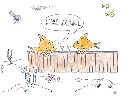 'I can't find a dry martini anywhere.'