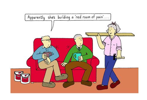 Apparently she's building a 'red room of pain'....