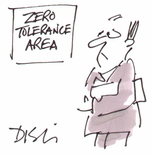 'Zero Tolerance Area'
