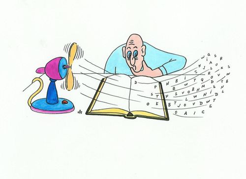 Book and fan