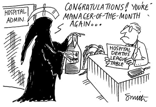 Hospital Deaths - "Congratulations, you're manager of the month again"