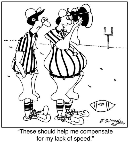 'These should help me compensate for my lack of speed.'