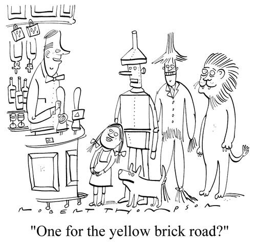 "One for the yellow brick road?"