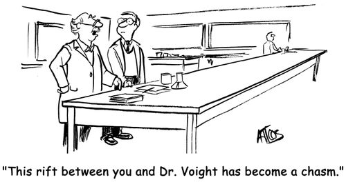 'This rift between you and Dr. Voight has become a chasm.'