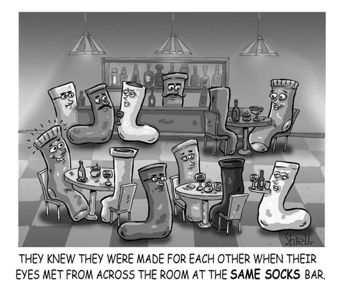 'SAME SOCKS BAR.'