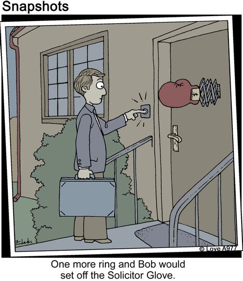 One more ring andBbob would set off the Solicitor Glove.