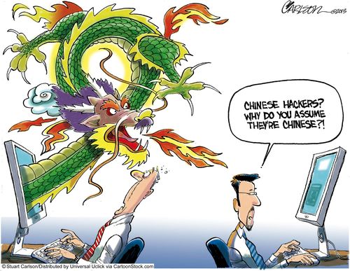'Chinese hackers? why do you assume they're Chinese?!'