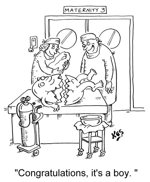 'Congratulations, it's a boy. '