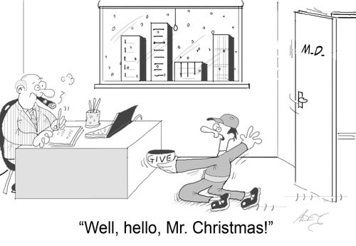 'Well, hello, Mr. Christmas!'