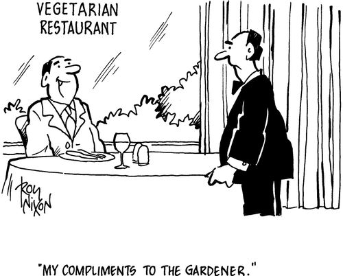 'My compliments to the gardener.'