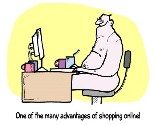 One of the many advantages of shopping online!