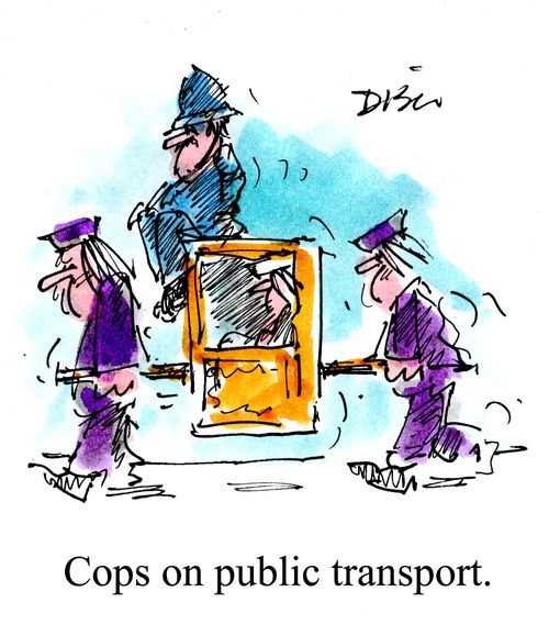Cops on Public Transport.