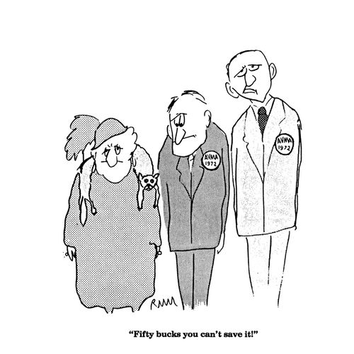 'Fifty bucks you can't save it!'