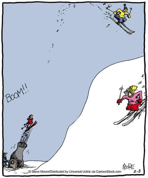 Ski cannon.