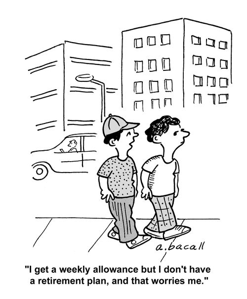 'I get a weekly allowance but I don't have a retirement plan, and that worries me.'