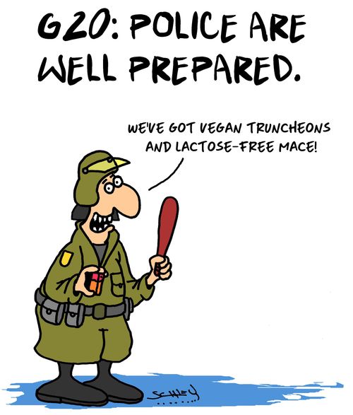 G20: Police are well prepared.