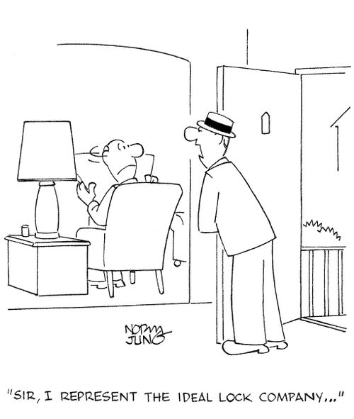 'Sir, I represent the Ideal Lock Company...'